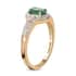 Luxoro 10K Yellow Gold AAA Kagem Zambian Emerald and Diamond Ring (Size 9.0) 2.15 Grams 1.00 ctw image number 3
