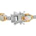 Premium Ethiopian Welo Opal Bracelet in Platinum & Vermeil Yellow Gold Plated Sterling Silver, Opal Silver Bracelet, Welo Opal Jewelry, Birthday Gifts (6.50 In) 5.90 ctw image number 5