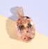 Certified Iliana 18K Rose Gold AAA Marropino Morganite and G-H SI Diamond Solitaire Pendant 17.70 ctw image number 1