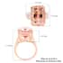 Certified Iliana 18K Rose Gold AAA Marropino Morganite and G-H SI Diamond Ring (Size 7.0) 8.70 Grams 15.50 ctw image number 5