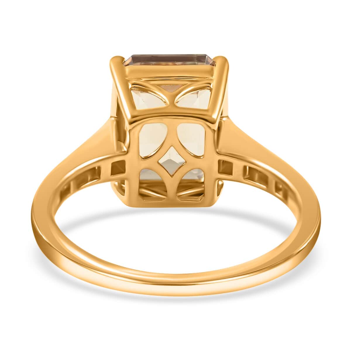 Iliana 18K Yellow Gold AAA Turkizite and G-H SI Diamond Ring (Size 6.0) 4.10 Grams 4.35 ctw image number 4