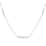 Moissanite Beaded Necklace 20-22 Inches in Rhodium Over Sterling Silver 9.35 ctw