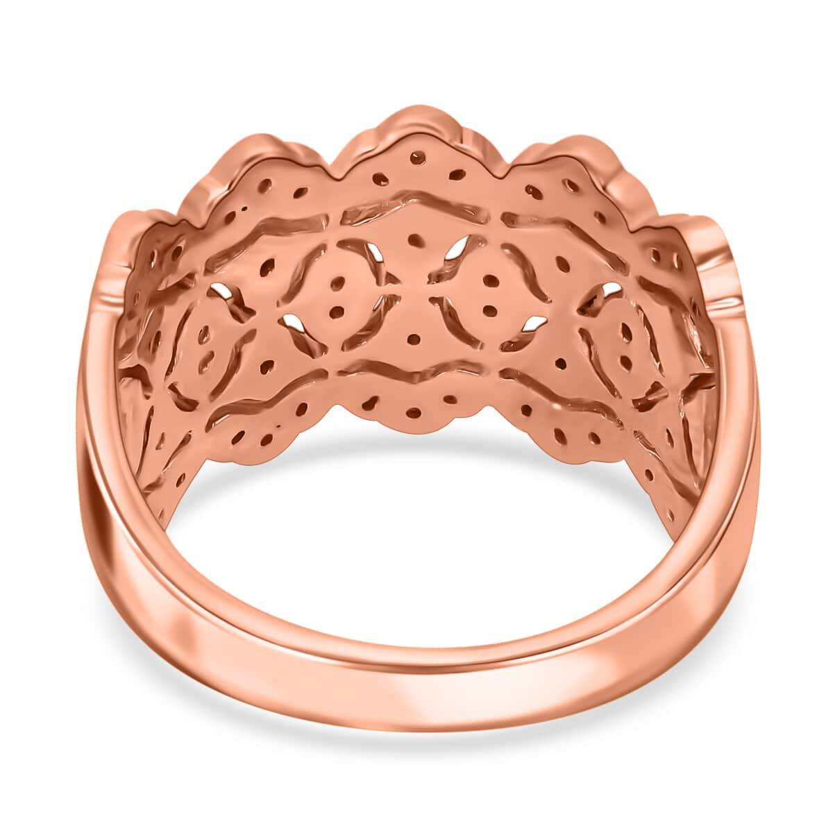 Uncut Natural Pink Diamond Ring in Vermeil Rose Gold Over Sterling Silver (Size 10.0) 0.25 ctw image number 4