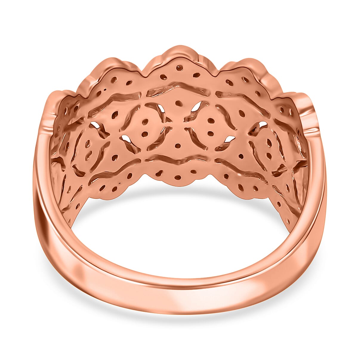 Uncut Natural Pink Diamond Ring, Pink Diamond Cocktail Ring, Vermeil Rose Gold Over Sterling Silver Ring, Engagement Ring For Her  0.25 ctw image number 4