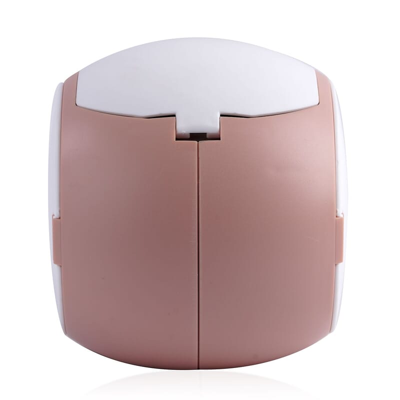Pink Ball Shape 4 Layer Rotatable Jewelry Organizer with Mirror