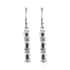 TLV Multi Gemstone Lever Back Earrings in Stainless Steel 2.90 ctw image number 3