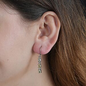 Brazilian Citrine Lever Back Earrings in Stainless Steel 2.60 ctw