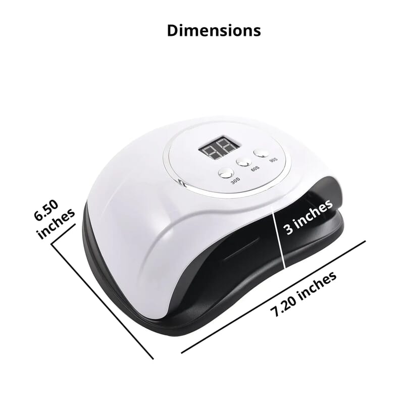 Beautech USB Nail Lamp - White (15 W) (Certificate: CE ROHS, FCC), Cordless LED Nail Lamp for Nails, LED UV Nail Lamp, Advanced Nail Care Spa