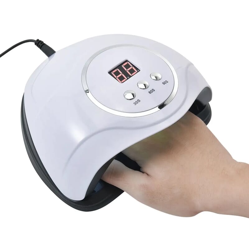 Beautech USB Nail Lamp - White (15 W) (Certificate: CE ROHS, FCC), Cordless LED Nail Lamp for Nails, LED UV Nail Lamp, Advanced Nail Care Spa