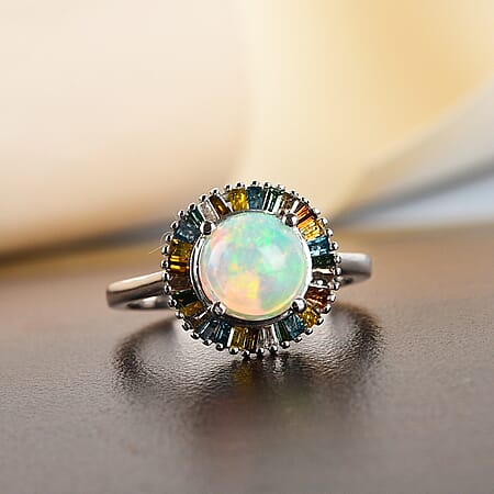 Ethiopian Welo Opal & Multi Diamond / 10 - Product card gallery slide 2 (10178578907449)