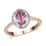 Iliana 18K Rose Gold AAA Madagascar Pink Sapphire and G-H SI Diamond Halo Ring (Size 6.0) 1.15 ctw