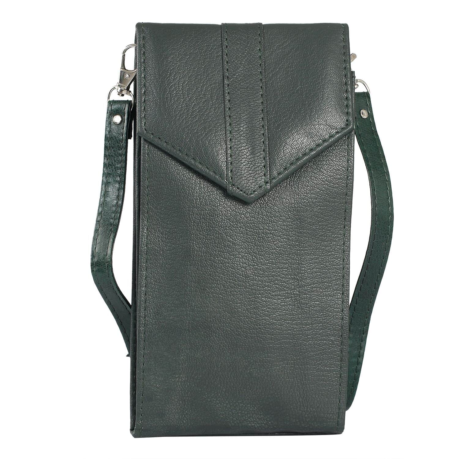 Rfid leather discount smartphone crossbody bag