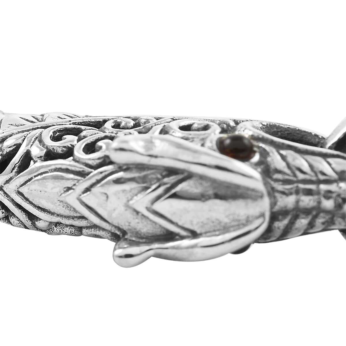 BALI LEGACY Sterling Silver Dragon Bangle Bracelet (6.50 In) 24.70 Grams image number 2