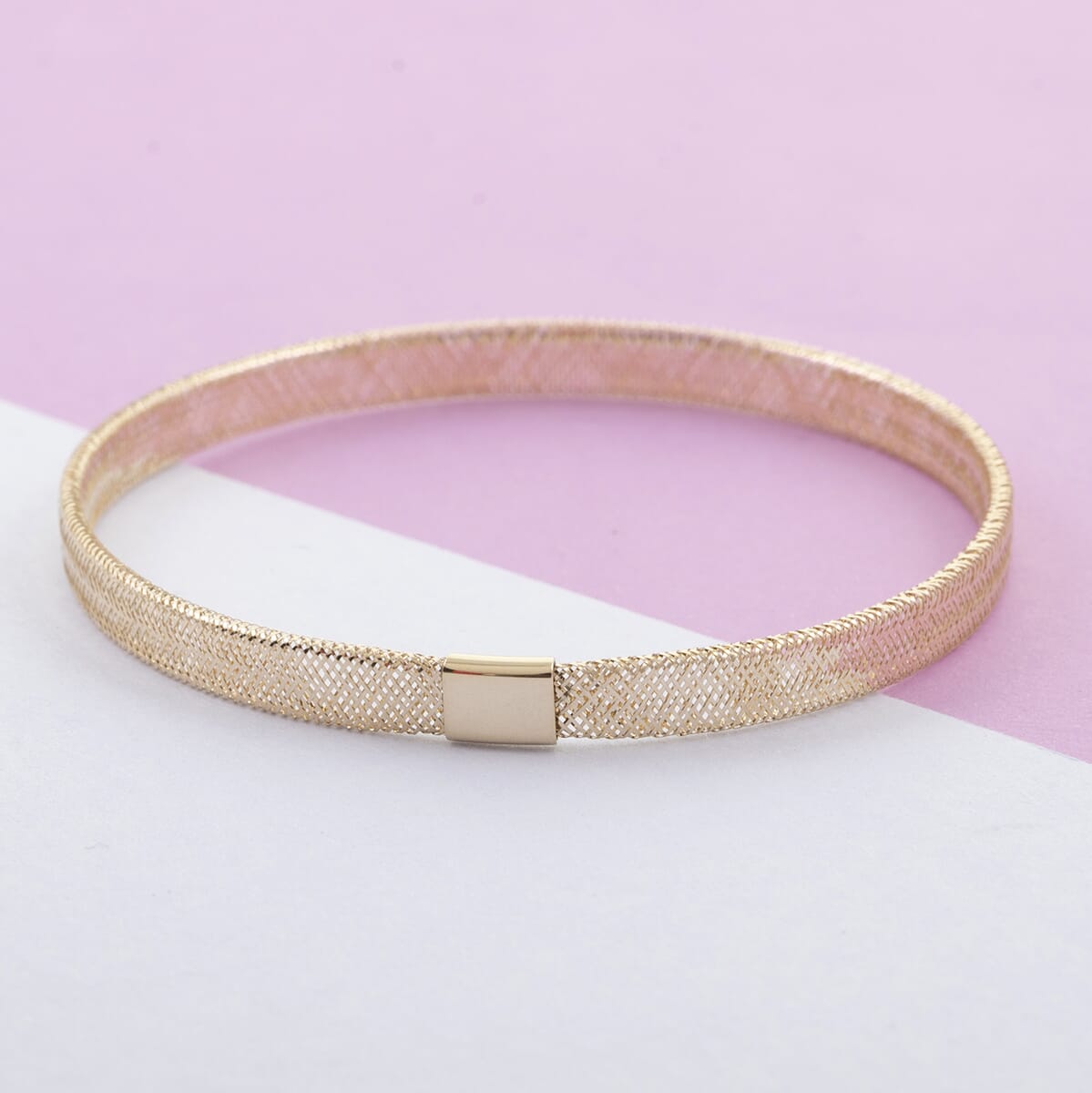 Maestro Gold Collection Italian 10K Yellow Gold Mesh Bracelet (7.00 In) (1.2 g) image number 1