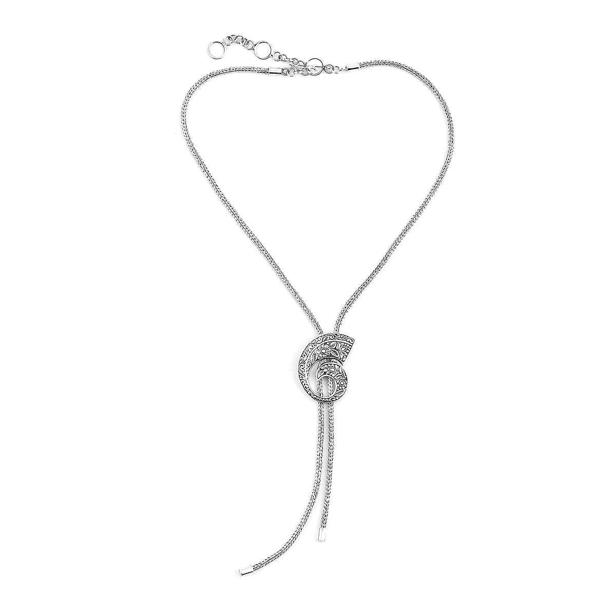 Bali Legacy Sterling Silver Lariat Necklace (20 Inches) 29.50 Grams image number 2