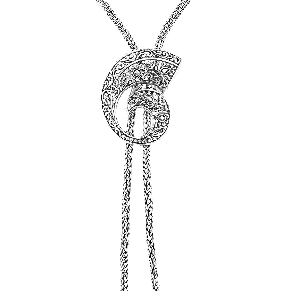 Bali Legacy Sterling Silver Lariat Necklace (20 Inches) 29.50 Grams image number 3