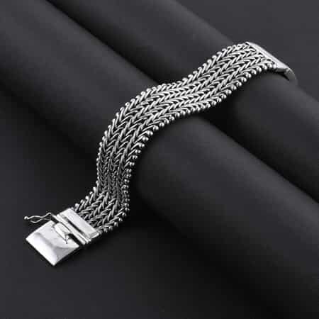 BALI LEGACY Sterling Silver Tulang Naga Multi Chain Bracelet (7.50 In) 102.40 Grams image number 1