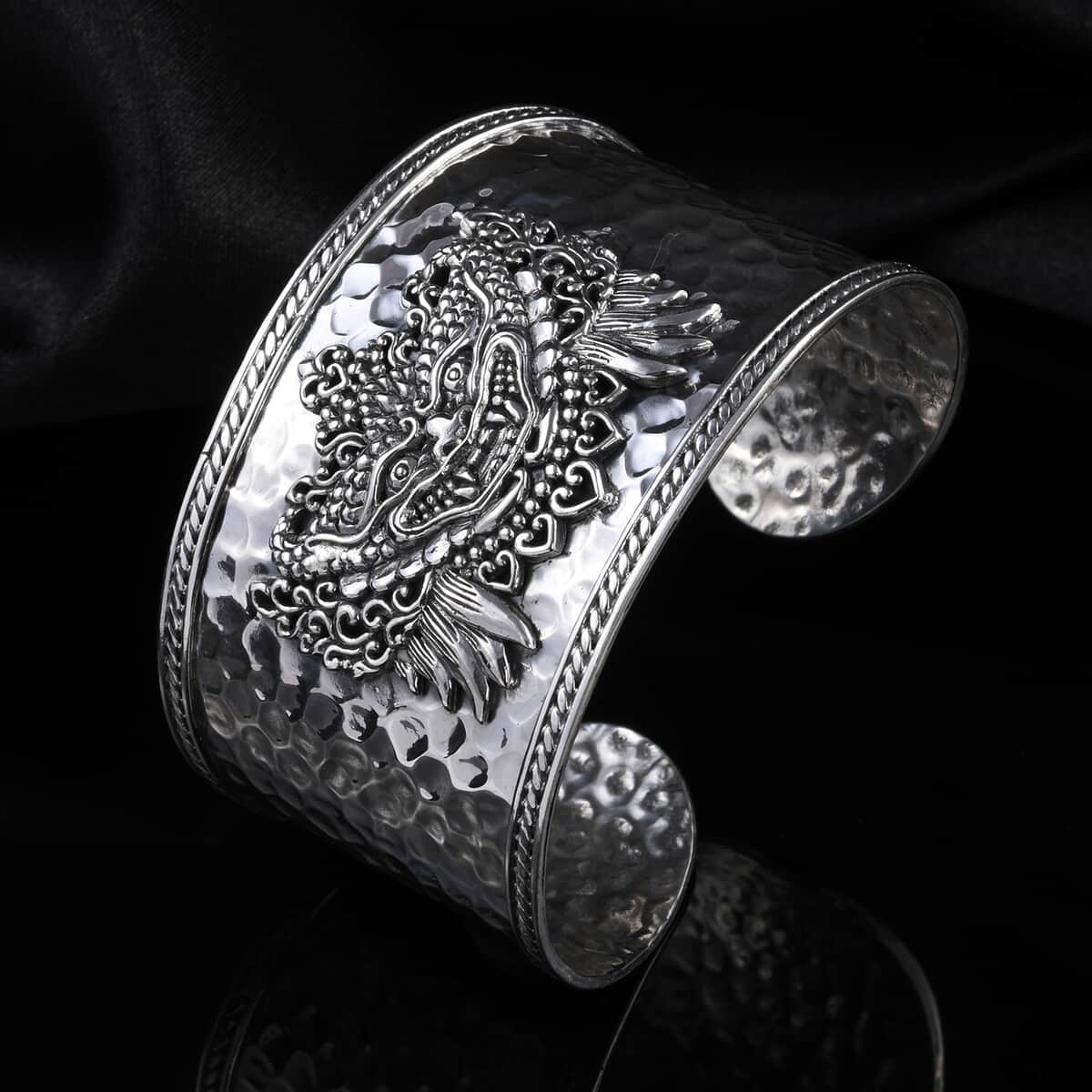 BALI LEGACY Sterling Silver Barong Cuff Bracelet (7.50 In) 40.60 Grams image number 1