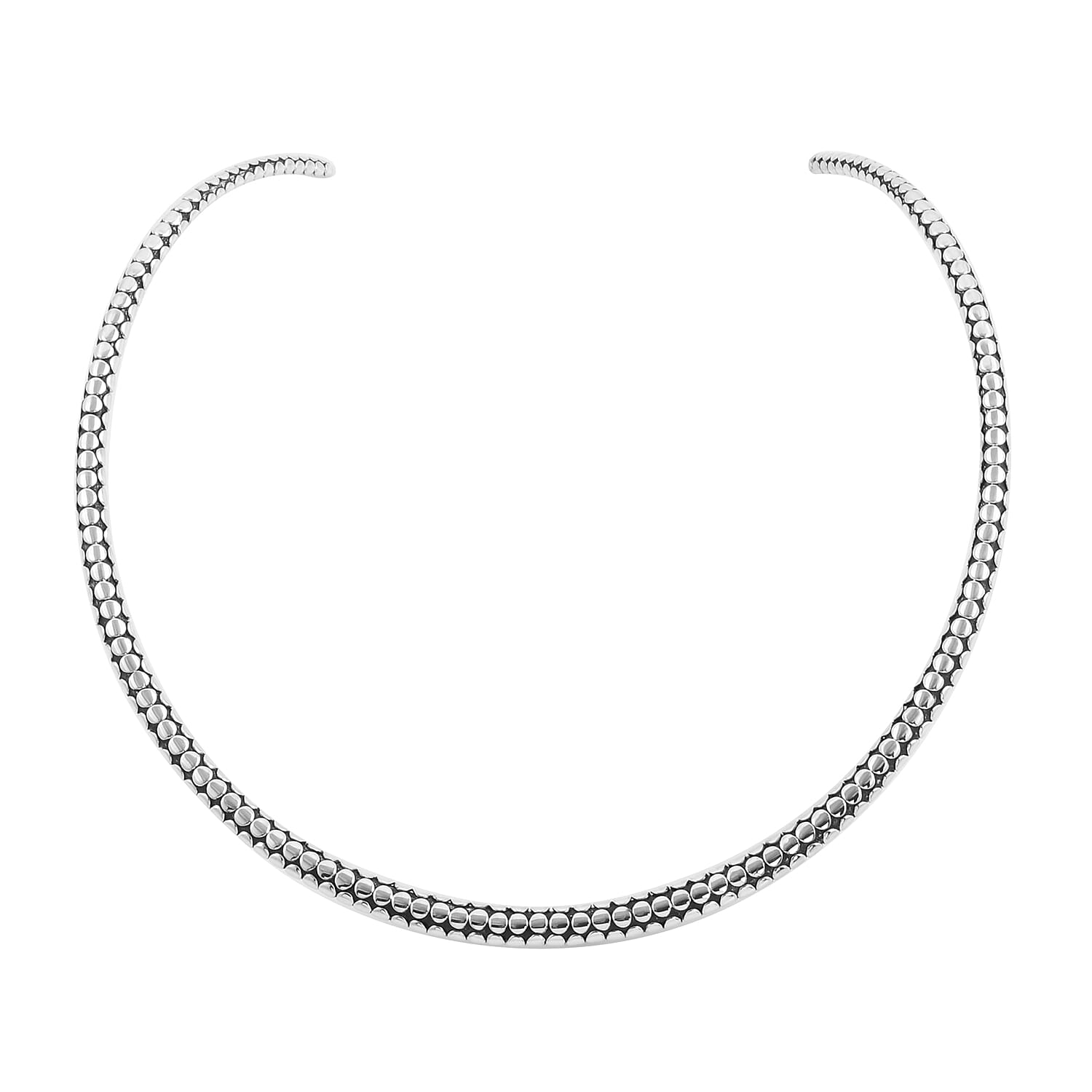 Bali Legacy Sterling Silver Collar Necklace 20 Inches 21.65 Grams