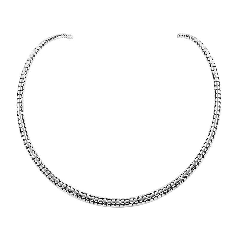 Bali Legacy Sterling Silver Collar Necklace 20 Inches 21.65 Grams