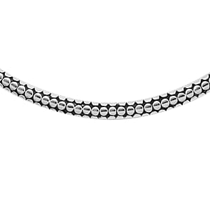 Bali Legacy Sterling Silver Collar Necklace 20 Inches 21.65 Grams