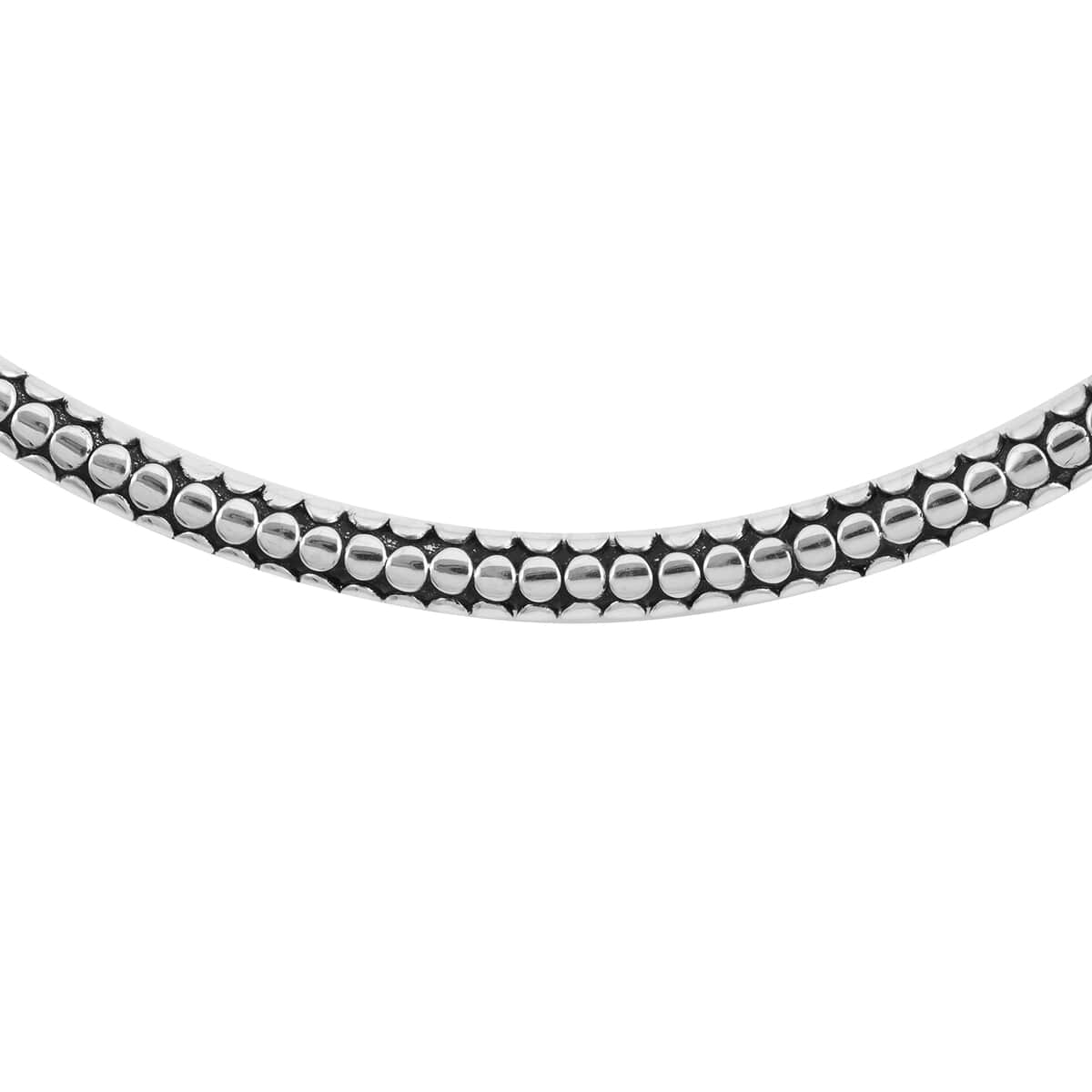 Bali Legacy Sterling Silver Collar Necklace 20 Inches 21.65 Grams image number 3