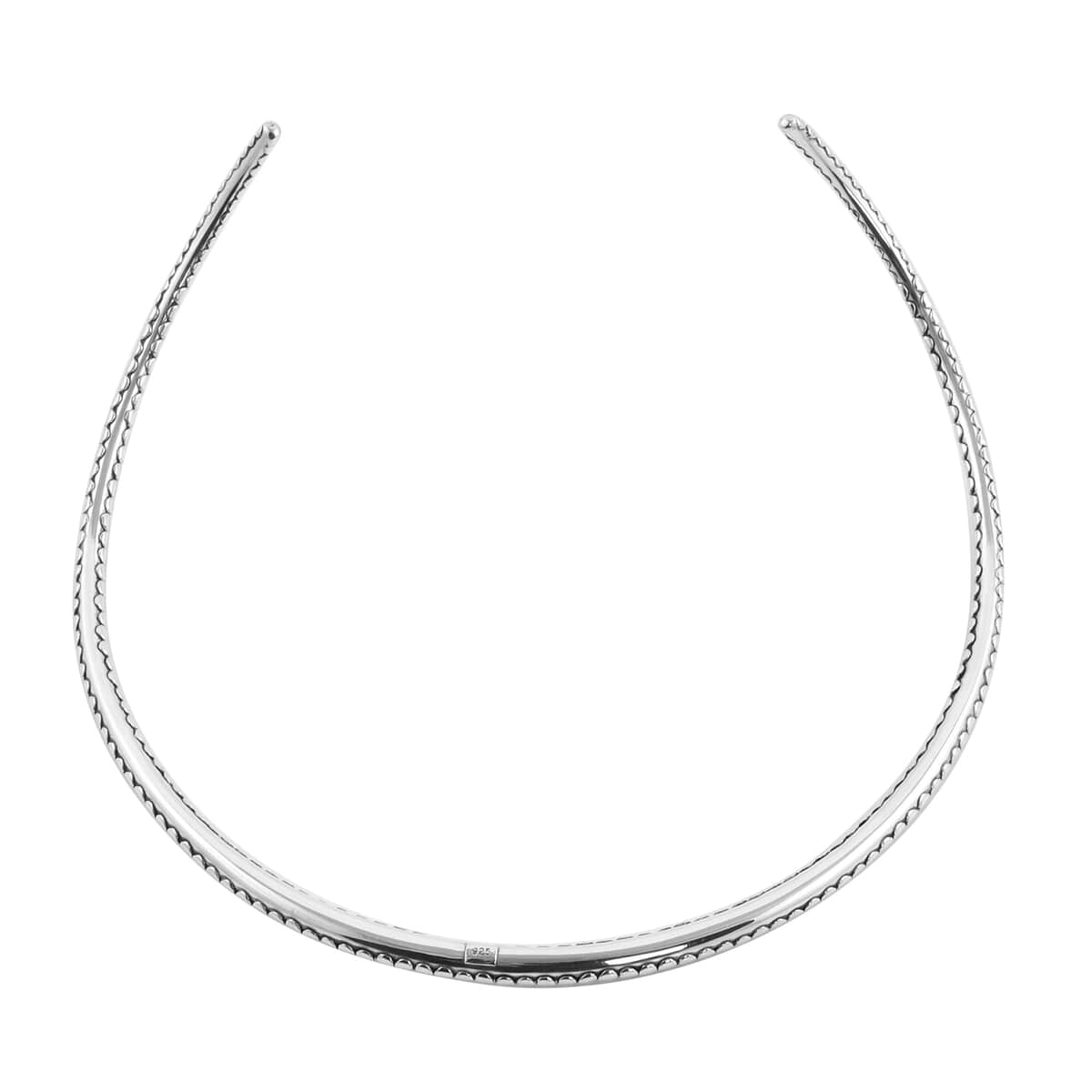 Bali Legacy Sterling Silver Collar Necklace 20 Inches 21.65 Grams image number 5