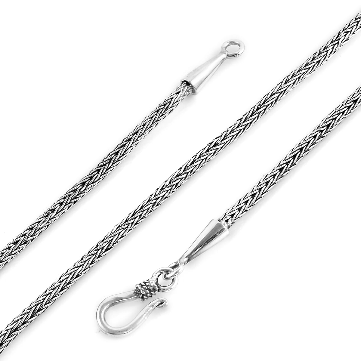 Bali Legacy Sterling Silver Tulang Naga Necklace 20 Inches 18.40 Grams image number 5