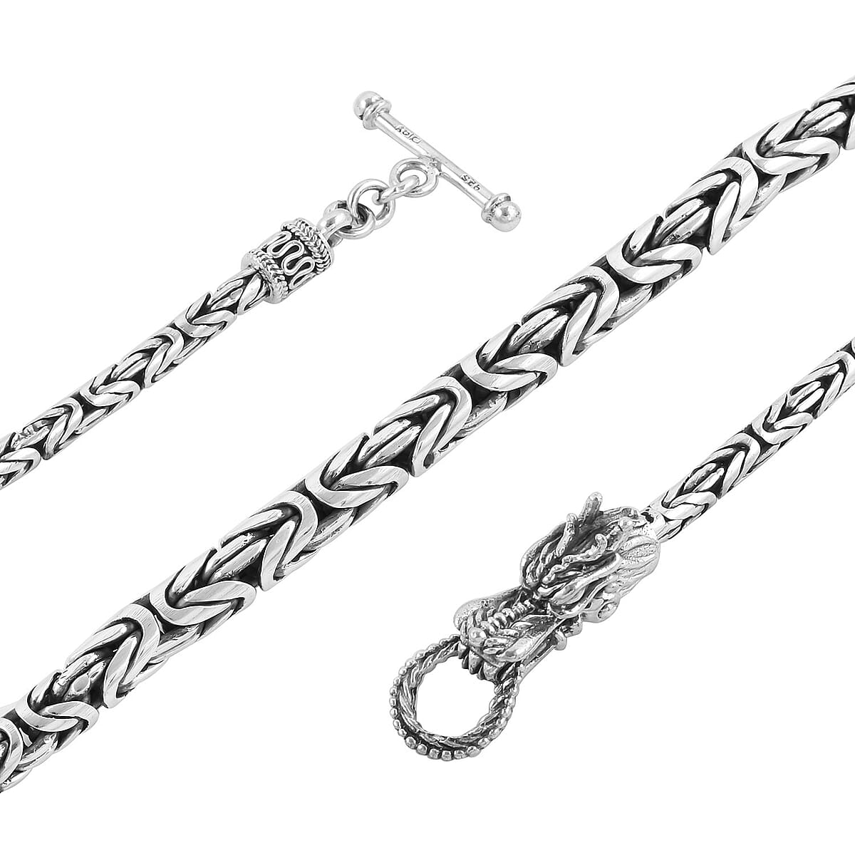 BALI LEGACY Sterling Silver Borobudur Necklace 18 Inches 76.55 Grams image number 4