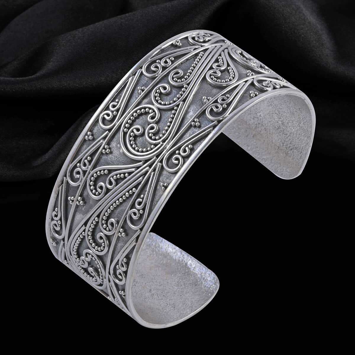 BALI LEGACY Sterling Silver Cuff Bracelet (7.50 In) 46.50 Grams image number 1