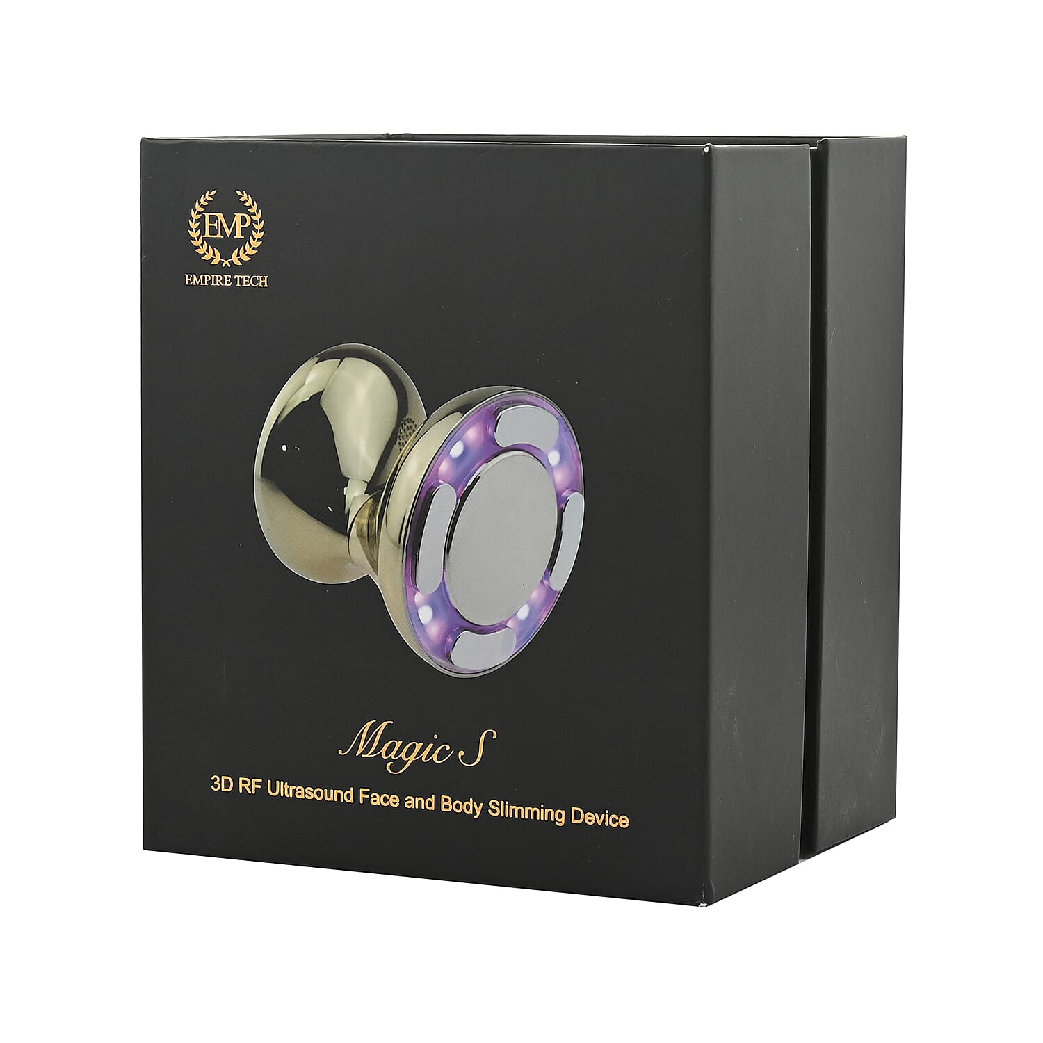 Empire Tech Gold 3D RF Ultrasound Face and Body Slimming Device by D24K , Ultrasonic Body Cavitation Machine , Body Slimming Machine