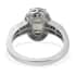 Iliana 18K White Gold AAA Turkizite and G-H I1 Diamond Halo Ring (Size 7.0) 4.30 Grams 2.80 ctw image number 4