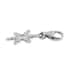 Polki Diamond Snowflake Charm in Platinum Over Sterling Silver 0.10 ctw image number 3