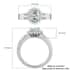 Luxoro 14K White Gold Premium Narsipatnam Alexandrite and G-H I3 Diamond Sunburst Ring (Size 9.0) 4 Grams 1.60 ctw image number 5
