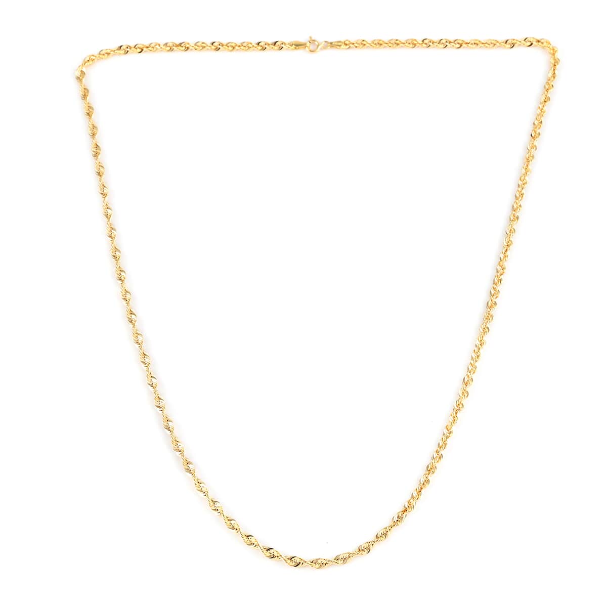 Maestro Gold Collection Italian 10K Yellow Gold 3.3mm Rope Chain 22 Inches 3.5 Grams image number 2