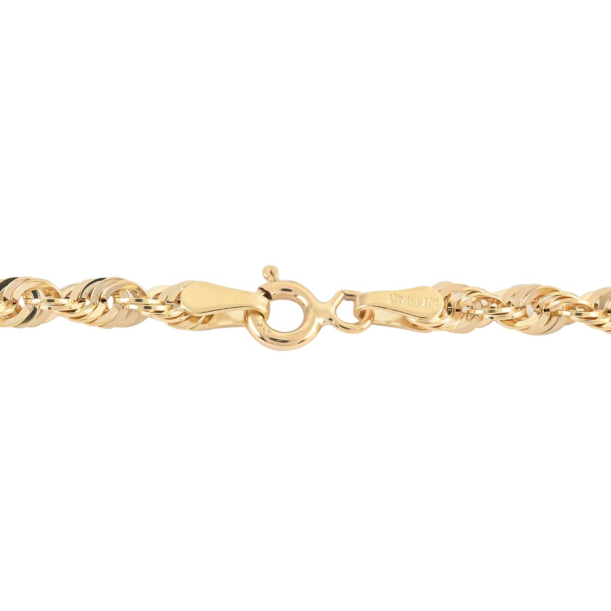 Maestro Gold Collection Italian 10K Yellow Gold 3.3mm Rope Chain 22 Inches 3.5 Grams image number 3