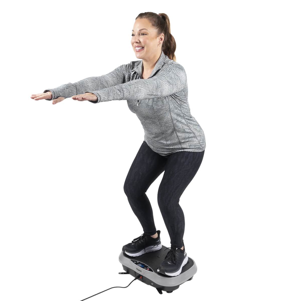 Trakk Plate Full Body Vibration Machine with Resistance Bands, Remote and Bluetooth Connection image number 6