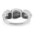 Polki Diamond Trilogy Ring in Platinum Over Sterling Silver (Size 7.0) 1.25 ctw image number 4