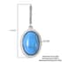 Blue Howlite Lever Back Earrings in Stainless Steel 8.00 ctw image number 3