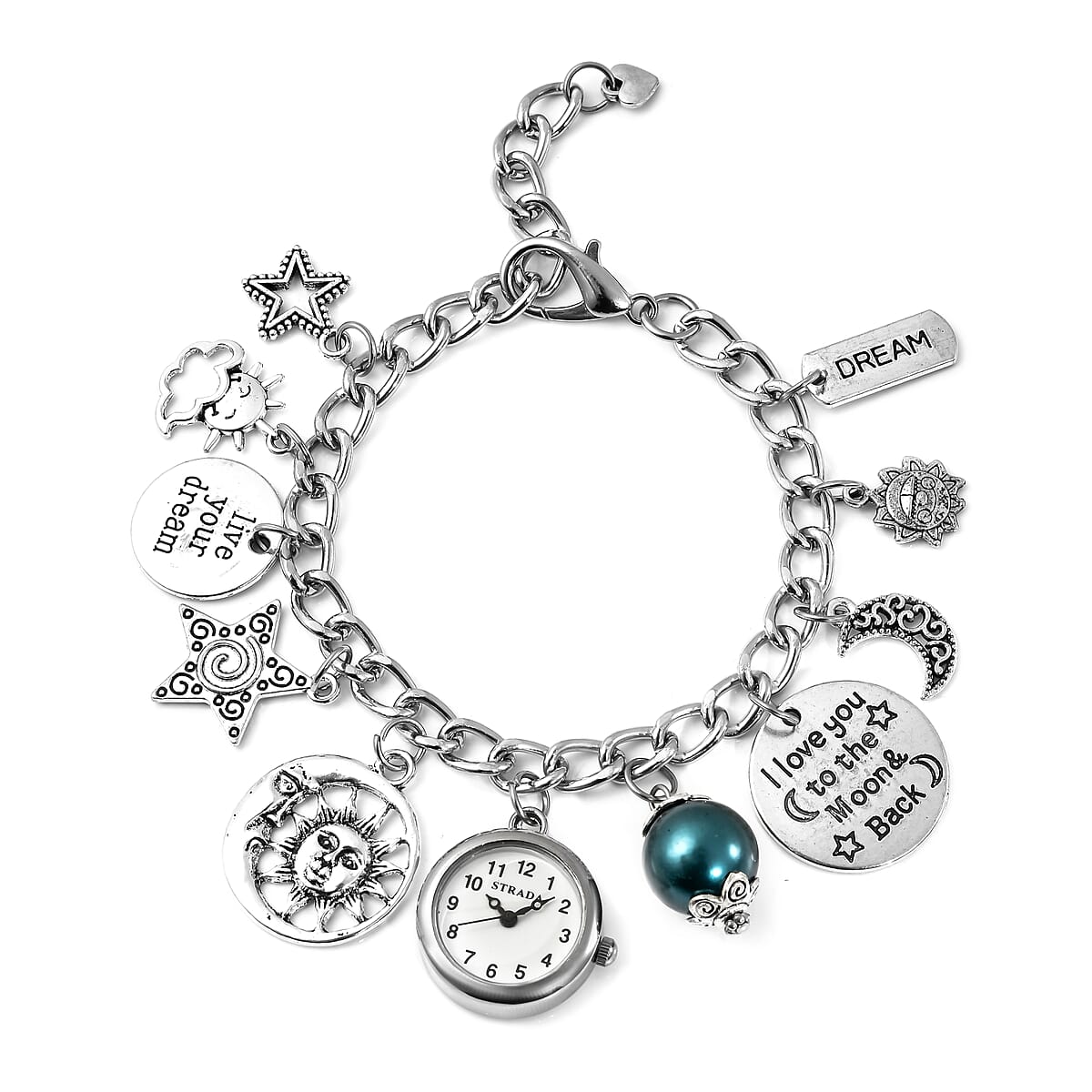 Buy Strada Japanese Movement Dream and Stars Blue Bead Multi Charm