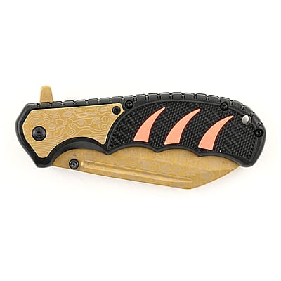 SNAKE EYE Golden Pocket Knife