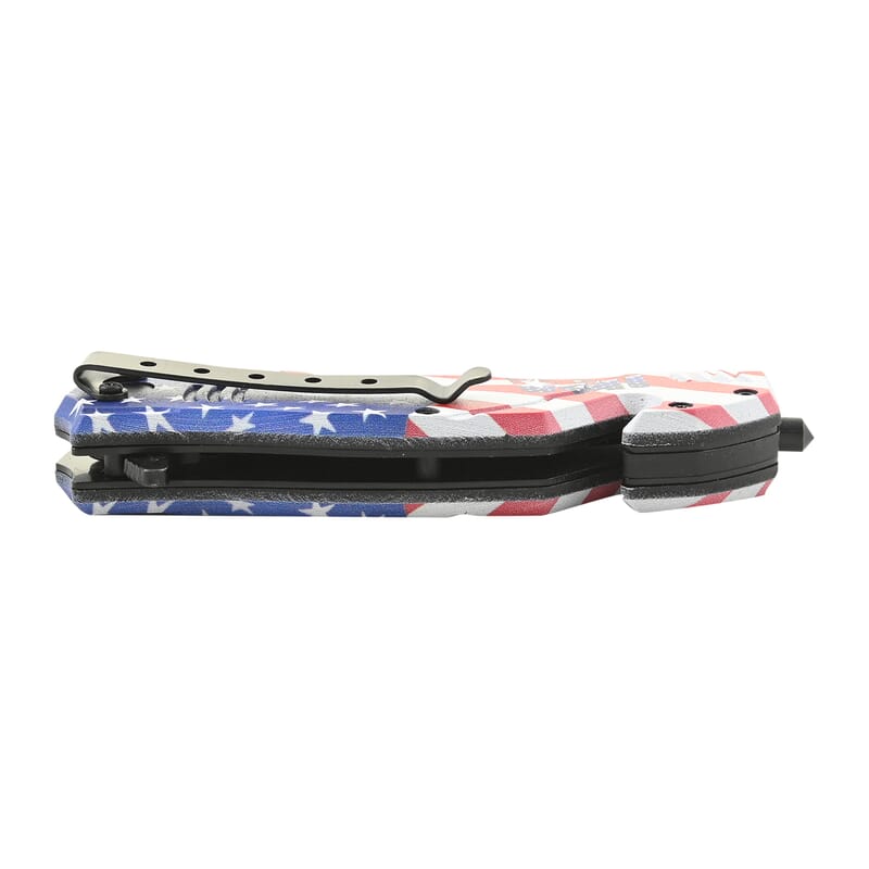 MASTER USA American Flag Pocket Knife - Drop Point