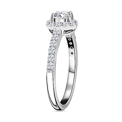 IGI Certified Rhapsody E-F VS Diamond 1.00 ctw Ring in 950 Platinum (Size 8.0) 4.70 Grams 