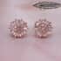 Natural Pink Diamond I3 Sunburst Earrings in Vermeil Rose Gold Over Sterling Silver 0.50 ctw image number 1