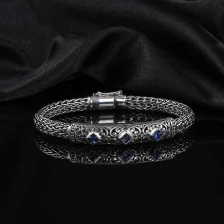 Bali Legacy Tanzanite Bracelet in Sterling Silver (7.50 In) 35.75 Grams 1.25 ctw image number 1