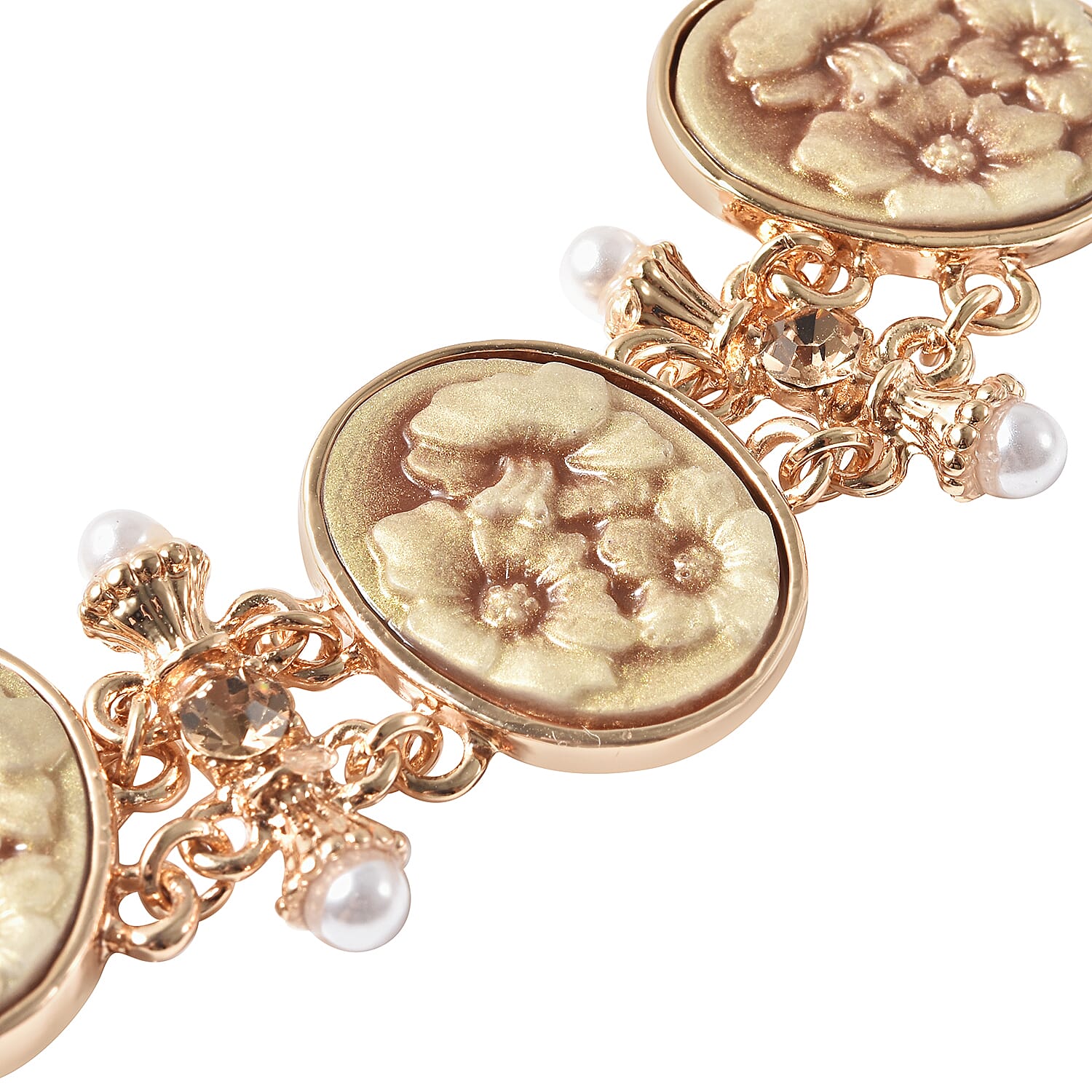 Champagne Resin in Goldtone