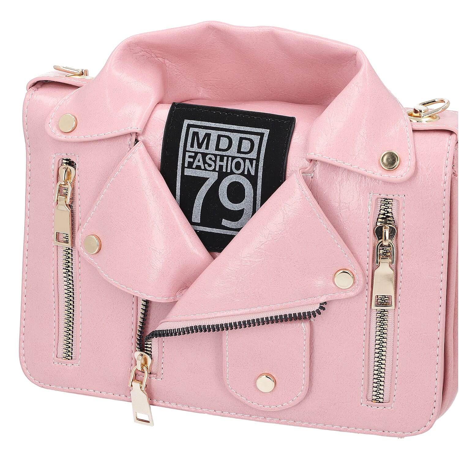 ショルダーバッグ・ポシェット DARK PINK LEATHER SHOULDER BAG Versace La Medusa Half Moon Hobo Shoulder Crossbody Bag Pink