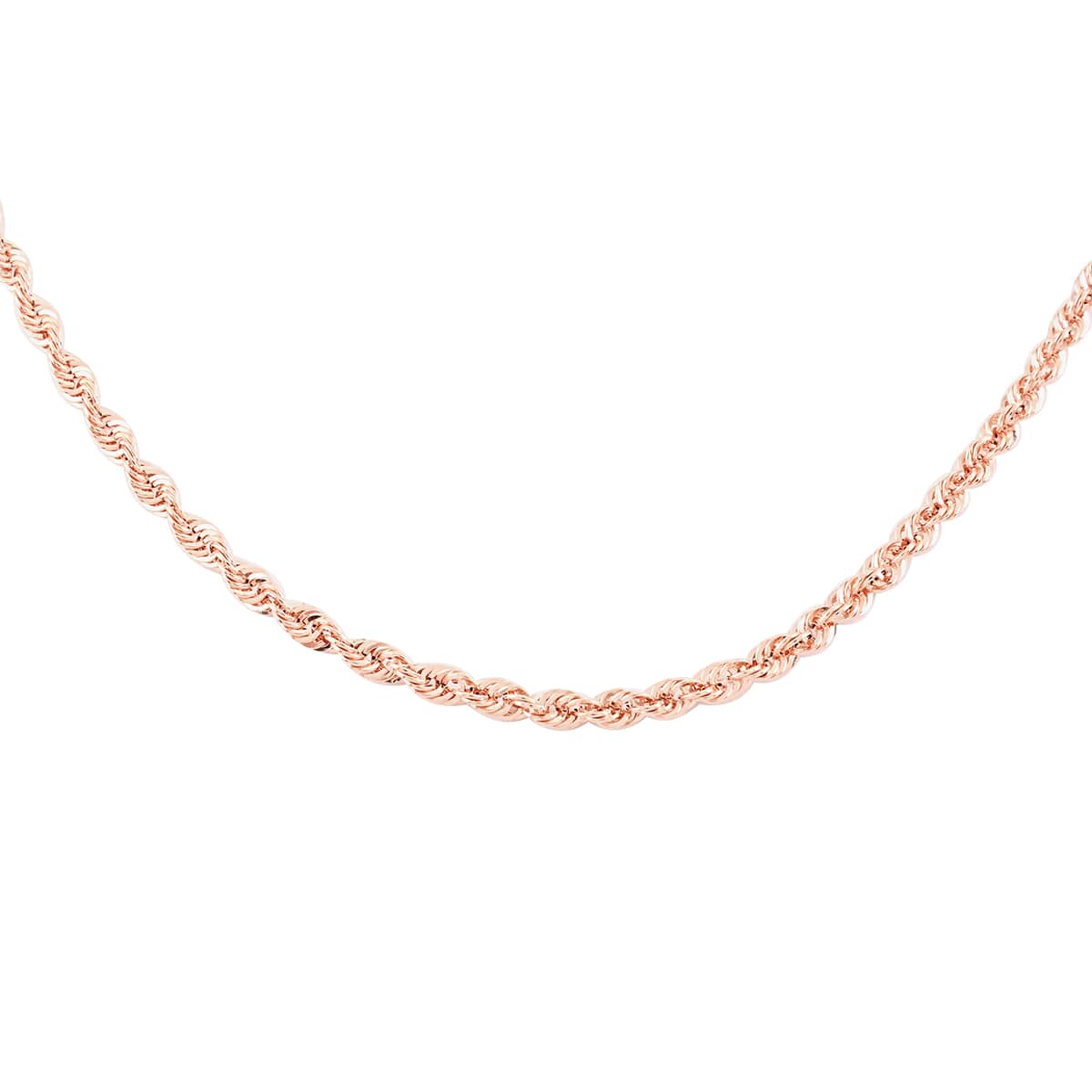 OTTOMAN TREASURE 10K Rose Gold 2.6mm Rope Necklace 36 Inches 4.00 Grams image number 2