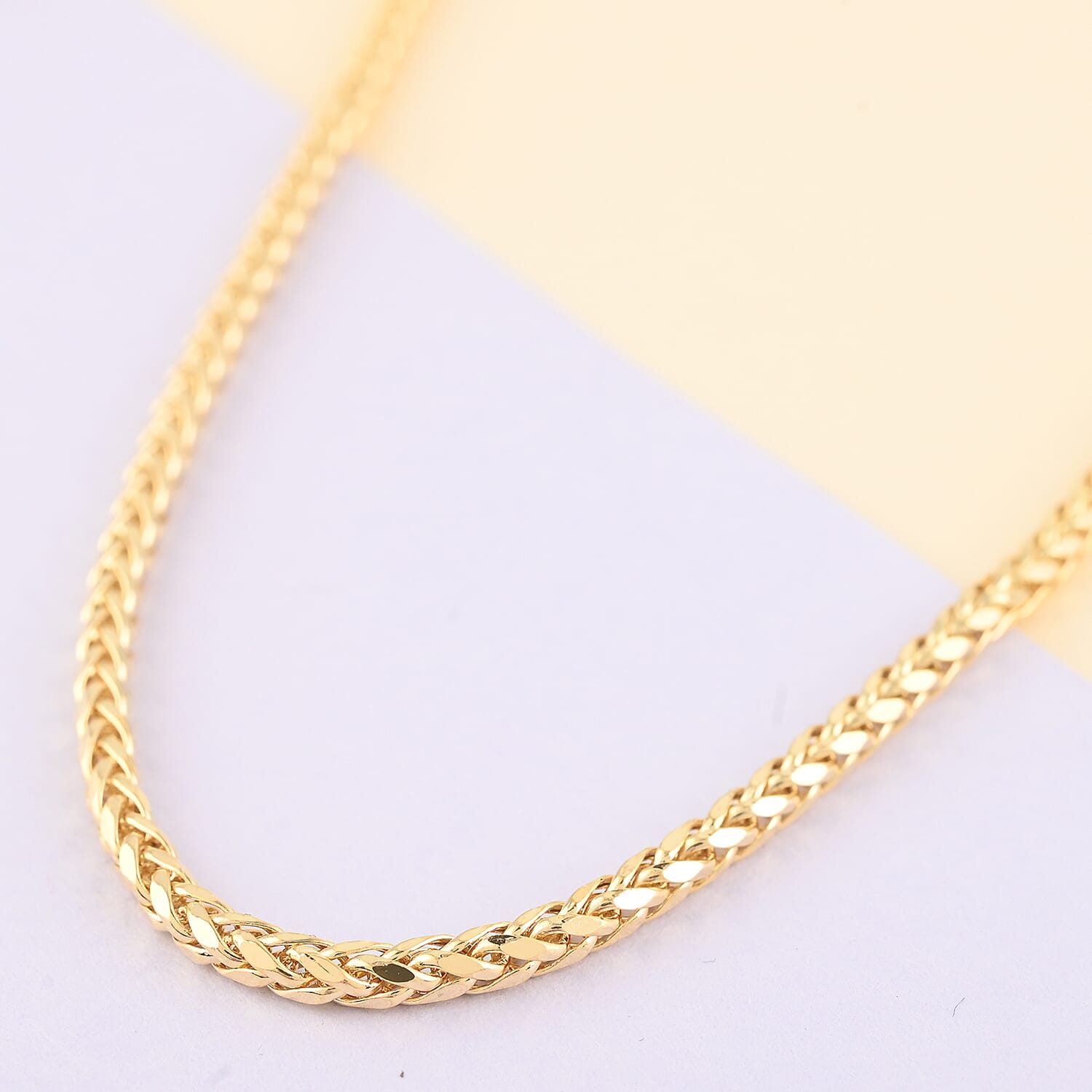 OTTOMAN TREASURE 2.7mm Spiga Necklace in 18K Yellow Gold 7.50 Grams 20 Inches