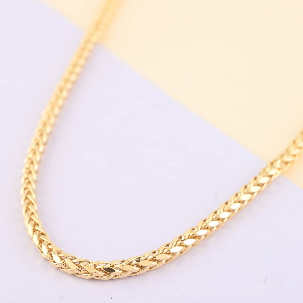 OTTOMAN TREASURE 18K Yellow Gold 2.7mm Spiga Necklace 20 Inches 7.50 Grams image number 1